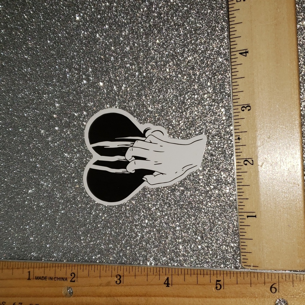 ART Gothic WATERPOOF Sticker heart - Picture 2 of 8